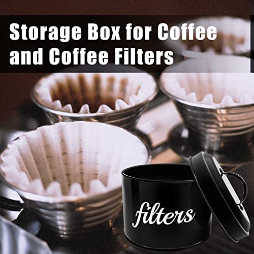 White Enamel Coffee Filter Holder with Lid