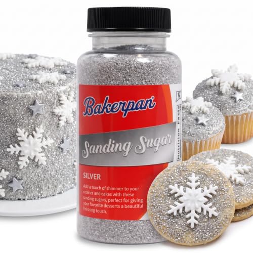 Silver Sanding Sugar for Baking & Cookie Decorating (5 Ounce)
