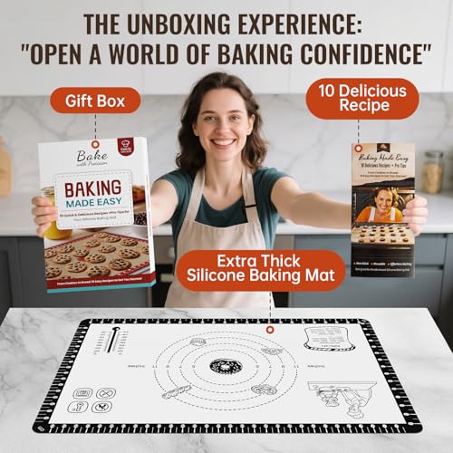 Silicone Baking Mat with 10 Recipes