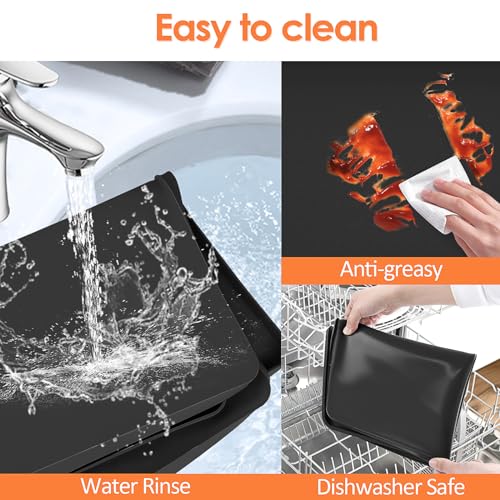 Silicone Coffee Maker Mat with Lip for Countertops