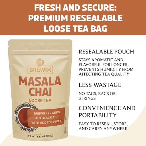 Masala Chai Tea Loose Leaf CTC TEA (8.82 Ounce)
