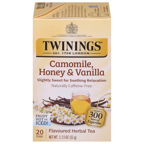 Camomile Honey & Vanilla Herbal Tea individually Wrapped Bags (20 Count)