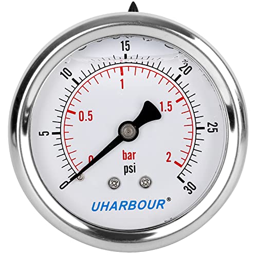 Glycerin Pressure Gauge 30psi
