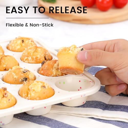 Mini Muffin Pan with Metal Reinforced Frame (2 Count)