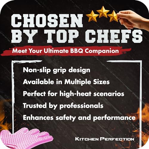 S Silicone Smoker BBQ Gloves (2 Count)