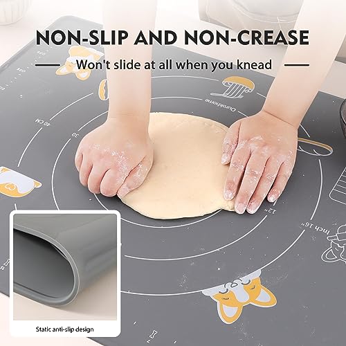 Silicone Baking Mat Sheet and Pastry Dough Cutter