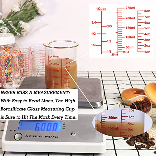 Glass Measuring Cups with Spouts