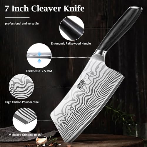 Cleaver Knife 7"