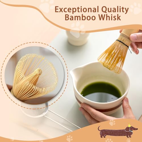 Matcha Set with Dog Pattern (5 Count)