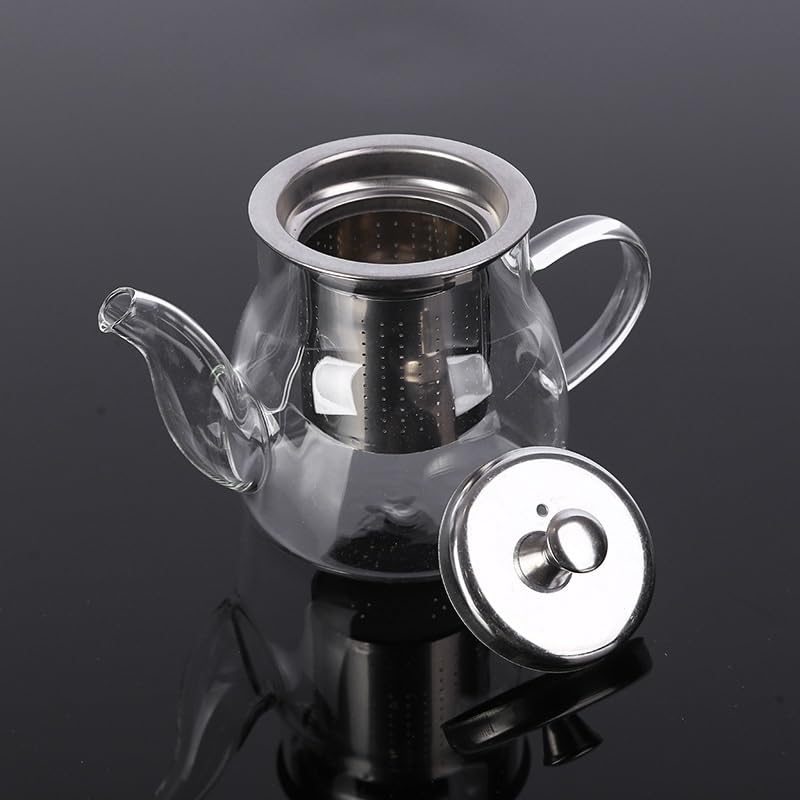 Tea Set Gift Set Kettle Home Office Thickened Vintage Teapot Set with 6 Glass Cup