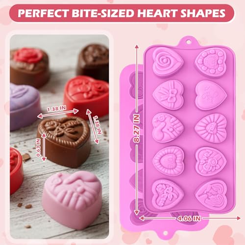 Heart Molds Silicone Valentine's Day Chocolate