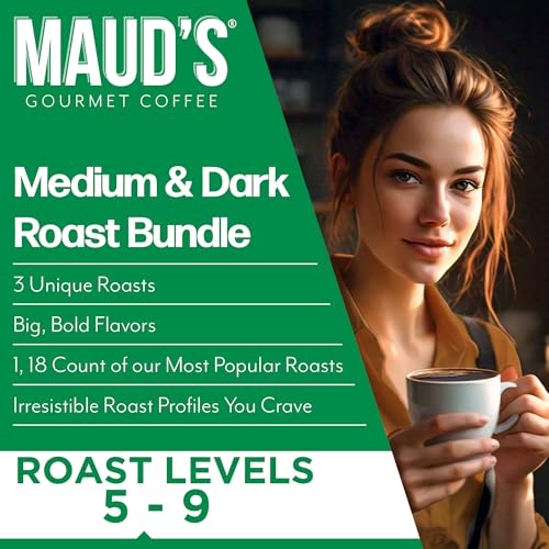 Dark Roast Medium Roast & French Roast Coffee Pods Bundle (54 Count)