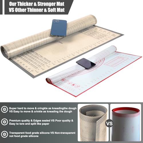 Silicone Pastry Mat 34X26 inch Baking mat Perfect for Dough