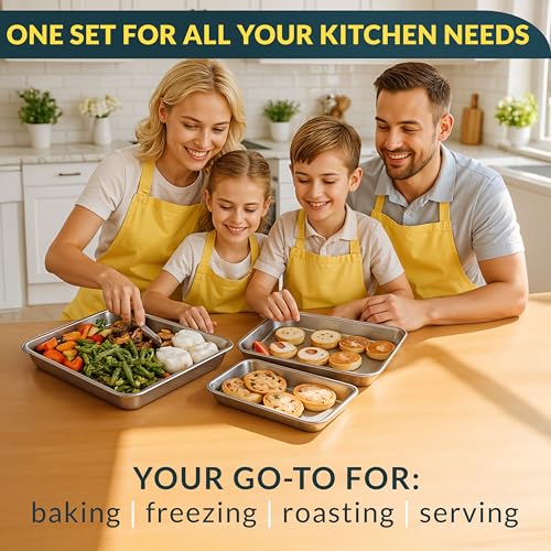 Stainless Steel Cookie Sheet Set of 3 (3 Count)