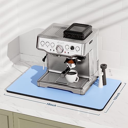 Coffee Mat 12" x 19" Coffee Bar Mats for Espresso Machine Station Accessories and Organizer