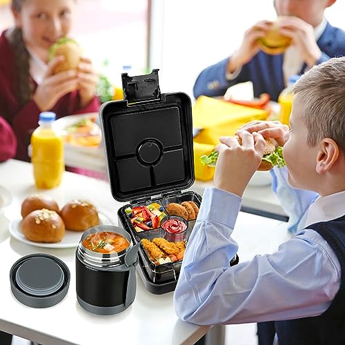 Bento Lunch Box Set With 10oz Soup Thermo