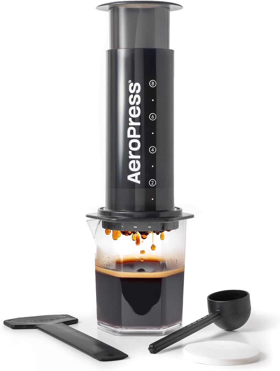 AeroPress Original XL Coffee Press – 3 in 1 brew method combines French Press, Pourover, Espresso. Full bodied, smooth coffee w/out grit or bitterness. Small portable coffee maker for camping & travel - Blissbrew