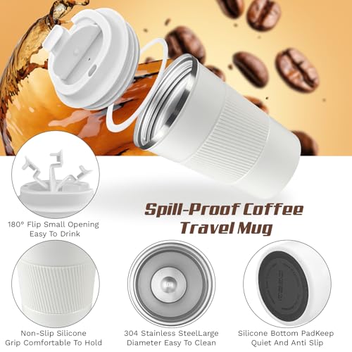Vacuum Insulated Stainless Steel Travel Coffee Mug