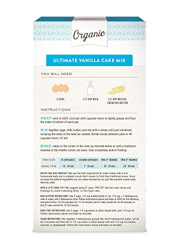 Organic Yellow Cake and Cupcake Mix (15.87 Ounce)