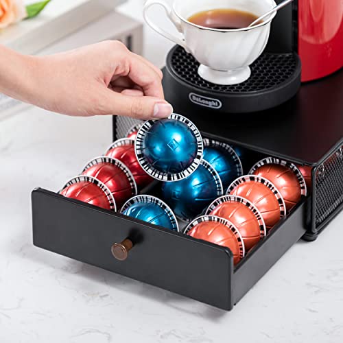 Coffee Pod Drawer Organizer for Nespresso Vertuo