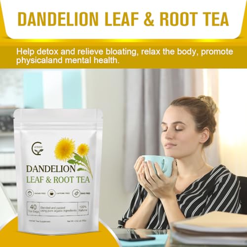 Organic Dandelion Leaf & Root Tea (40 Count)