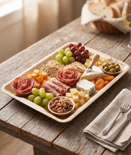 Disposable Bamboo 14" x 10" Trays (200 Count)