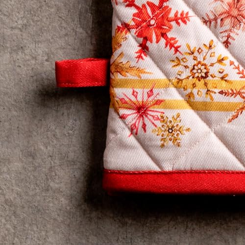 100% Cotton Oven Mitt & Pot Holder Set