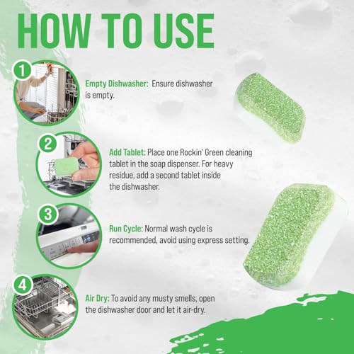 Dishwasher Cleaner Citrus Lime Tablets 24 Pack