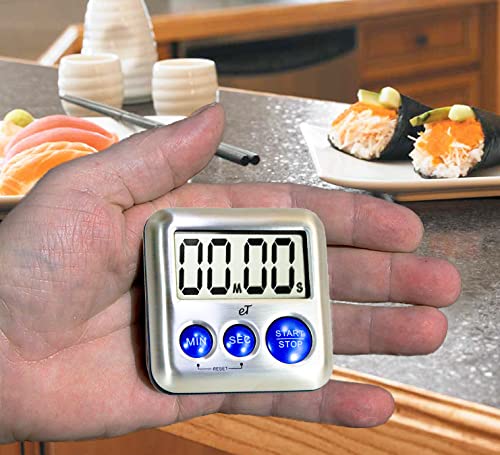 Elegant Digital Kitchen Timer Stainless Steel