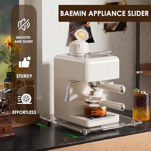Acrylic Appliance Slider with Rubber Wheels