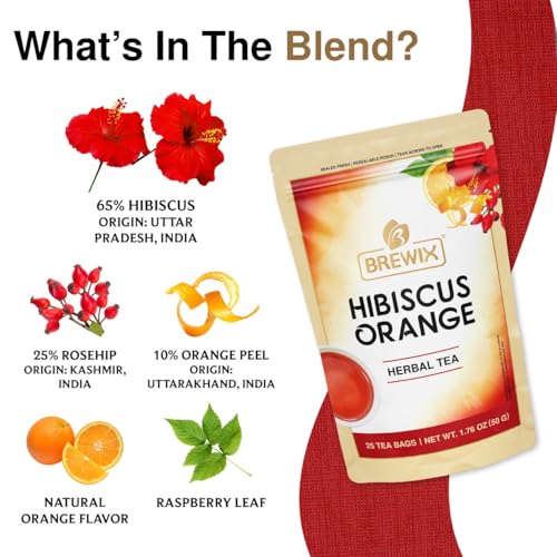 Hibiscus Orange Tea Bags (25 Count)