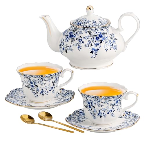 Country Roses Porcelain Tea Set