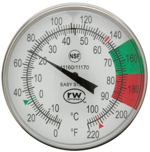 Easy Steam Milk Frothing Thermometer Kit with Clip