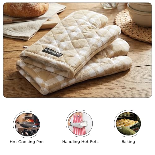 Oven Mitts Heat Resistant Kitchen Gloves (2 Count)