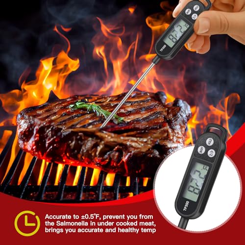 6 Pcs Food Thermometer Instant Read Probe BBQ