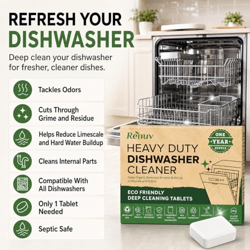 Coffee Maker Cleaner + Dishwasher Cleaner Bundle (24 Count)