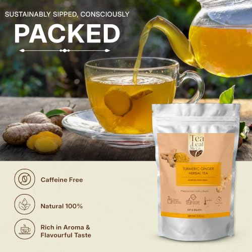 Turmeric Ginger Herbal Tea Loose Leaf (3.53 Ounce)