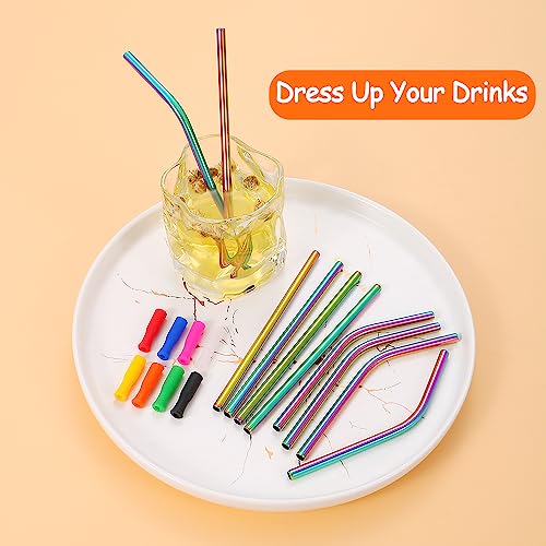 16 Pcs Short Metal Straw (16 Count)