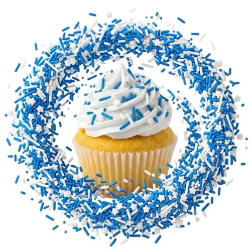 Sprinkles Edible Cake and Cupcake Sprinkles with Assorted Shapes and Sizes for Parties (4 Ounce)