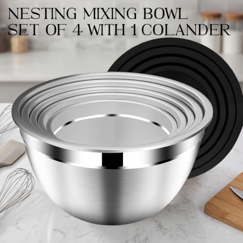 Mixing Bowls with Lids Set (5 Count)