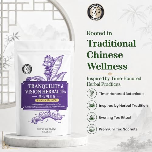 Tranquility Relaxation & Sleep Support Traditional Chinese Herbal Tea for Modern Wellness