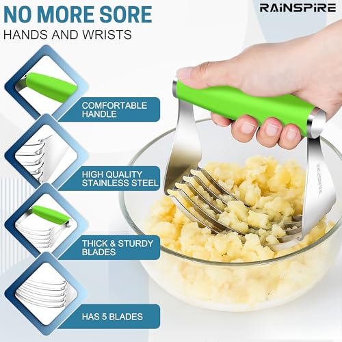 Large Pastry Cutter For Baking Durable Pastry Blender Dough Cutter Green