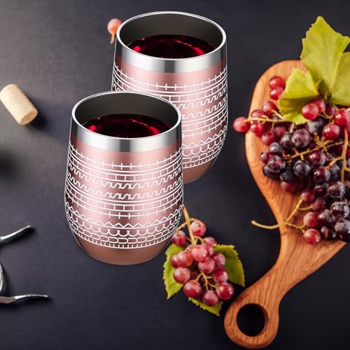 8 Pcs 12 oz Funny Message Coffee Mug Birthday White Elephant Gifts Stainless Steel Insulated Tumblers Wine Cup Gag Gift for for Employee Appreciation Coworkers Friends Father (8 Count)
