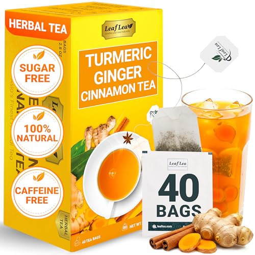 Turmeric Ginger Cinnamon Tea Bags (40 Count)