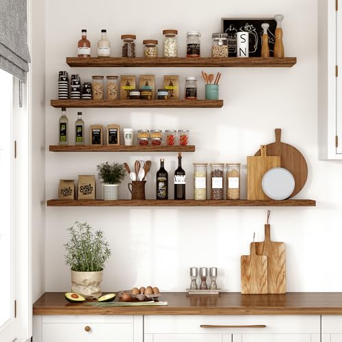 10 Inch Deep Floating Shelves 30x10” Set of 2 (2 Count)
