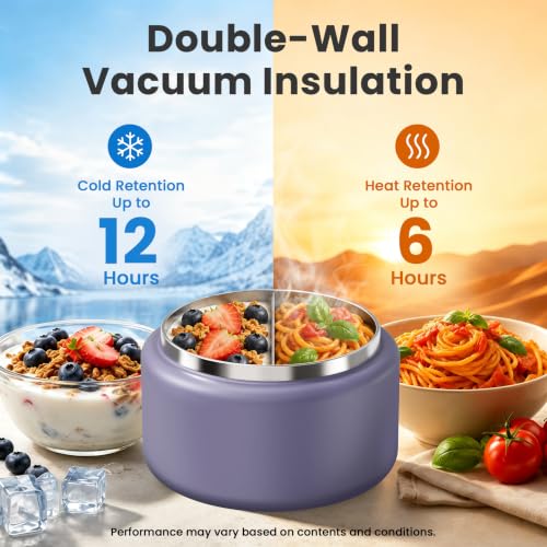 13.5oz Soup Thermo for Hot Food Kids with Buckle Lid Insulated Vacuum Food Jar Wide Mouth Leakproof Stainless Steel Lunch Container