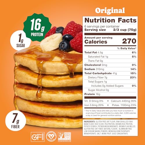 Plant Based Protein Pancake & Waffle Mix (15.16 Ounce)