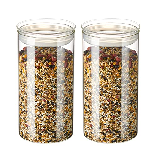 74oz Glass Canisters with Airtight Lid (2 Count)