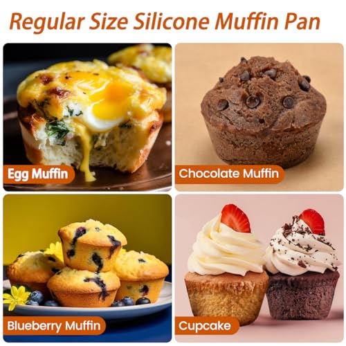 Silicone Muffin Pan (3 Count)
