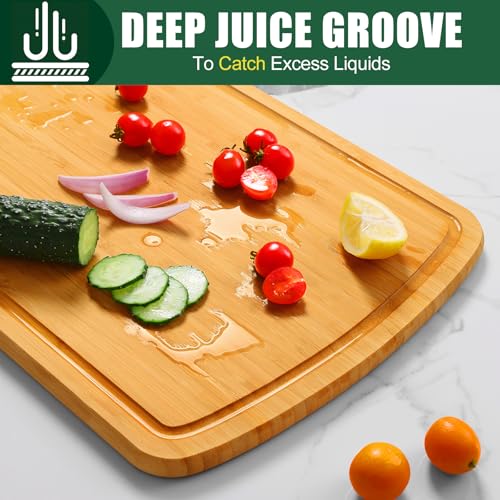 Extra Large Bamboo Cutting Boards for Kitchen